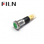 Indicator/martor LED plat de panou din alama, 12mm, pini 6.3mm