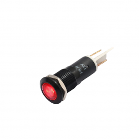 Indicator/martor LED plat de panou din aluminiu anodizat, 12mm