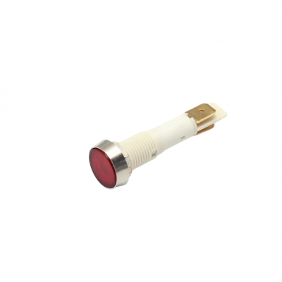 Indicator/martor LED de panou din plastic, 10mm, pini 6.3mm