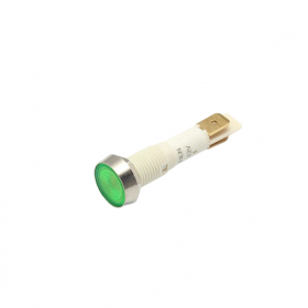 Indicator/martor LED de panou din plastic, 10mm, pini 6.3mm