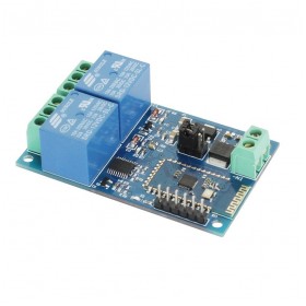 Placa releu 12v cu 2 canale si bluetooth OKY3036-1-12, control