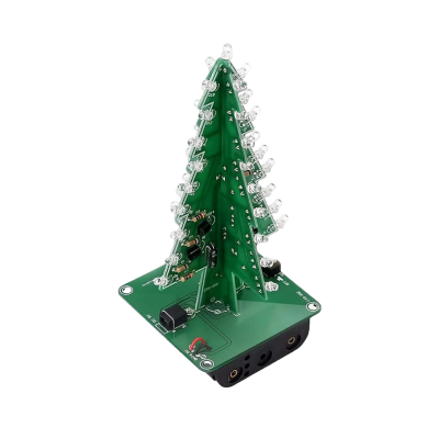 Kit Electronic DIY Brad Craciun 3D PCB, LED RGB, ornament