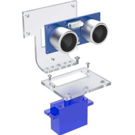 Sasiu din plexiglas pentru senzor ultrasonic HC-SR04 cu montare