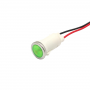Indicator/martor LED snap de panou din plastic, 12.5mm, 2 fire