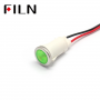 Indicator LED snap de panou din plastic, 12.5mm, 2 fire 20cm