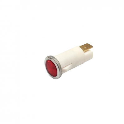 Indicator LED snap de panou din plastic, 12.5mm, 2 pini 6.3mm