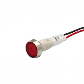 Indicator LED incastrat de panou din plastic, 10mm, 2 fire