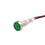 Indicator LED incastrat de panou din plastic, 10mm, 2 fire