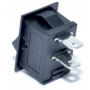 Buton rocker mini ON–OFF cu mentinere, 6A 250V AC, SPST, montaj