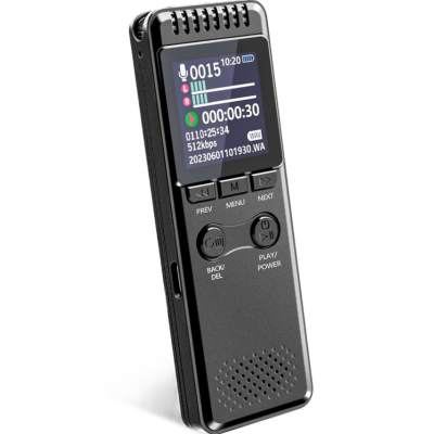 Reportofon digital 64GB cu ecran 1.44 inch, inregistrare