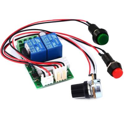 Controler regulator de viteza motor, PWM, DC 6-24V, 3A cu