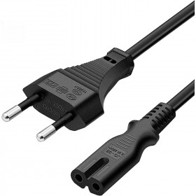 Cablu alimentare  1.5m, 220V, 2 pini, pentru TV si echipamente audio-video ,CABLE-704-1.5-WL