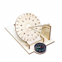Ceas solar lemn DIY cu busola, kit educativ STEM, sundial