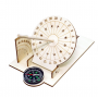 Ceas solar lemn DIY cu busola, kit educativ STEM, sundial