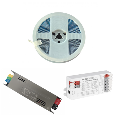 Kit iluminare banda LED COB, RGBCW, 24V DC, 840LED/m