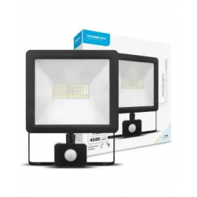 Proiector LED cu senzor 50W 4500lm IP65 6000K negru, Modee ML-FLS6000k50WSA2N