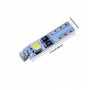 Set 4x Bec LED T5 auto, 12V, iluminare bord, consum redus, Alb
