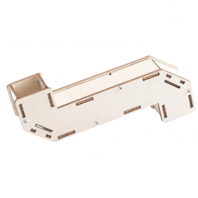 Kit DIY periscop din lemn, sistem optic cu oglinzi, model