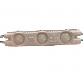 Modul LED 12V DC, 3 LED SMD2835, 1.2W, IP65, 6500K alb rece, cu
