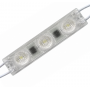 Modul LED 220V AC, 3 LED SMD3030, 1.5W, IP67, alb rece