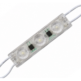 Modul LED 220V AC, 3 LED SMD3030, 1.55W, IP67, 165°, alb rece