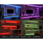 Banda LED RGB 24V DC, 5m, lumina continua fara puncte, 576