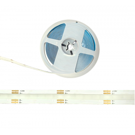 Banda LED RGB 24V DC, 5m, lumina continua fara puncte, 576