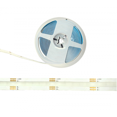 Banda LED RGB 24V DC, 5m, lumina continua fara puncte, 576