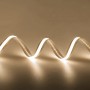 Banda LED COB alb cald 12V, 10m, 9W/m, 400 LED/m, latime 8mm