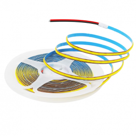 Banda LED COB alb rece 12V, 10m, 9W/m, 400 LED/m, latime 8mm