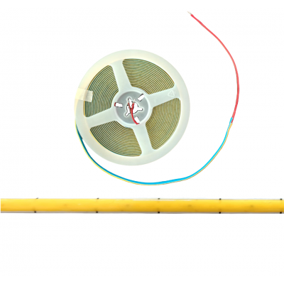 Banda LED COB 12V 5m, 400 LED/m, 5mm, alb neutru 4000K, 7W/m