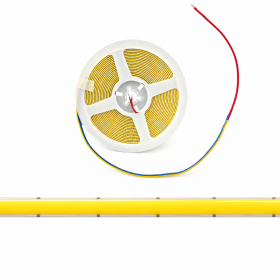 Banda LED COB 12V 5m, alb rece 6000K, 400 LED/m, 5mm, pentru