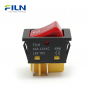 Intrerupator/rocker basculant ON-OFF KCD4, 4 pini, LED rosu
