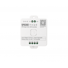 Controler LED SPI SP636E monocolor, 5-24V DC, semnal SPI, pana