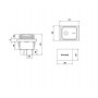 Intrerupator rocker ON-OFF 4 pini 250VAC 16A fara iluminare