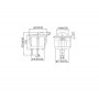 Intrerupator rocker rotund cu iluminare verde 6A 250V, 3 pini