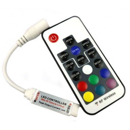 Controler banda LED RGB 5-24V, telecomanda RF 17 taste