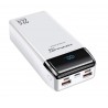 Acumulator extern 30000mAh QC 3.0 PD Konfulon P30Q alb