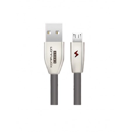 Cablu incarcare telefon USB Micro 3.0A 1m Konfulon S53 negru