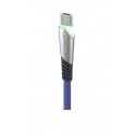 Cablu incarcare telefon USB micro 2.4A Konfulon DC16 albastru