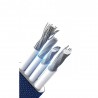 Cablu incarcare telefon USB Type C 5A Konfulon DC18 albastru
