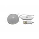Lampa USB, LED alb cald, diametru 5 cm, 3 niveluri de