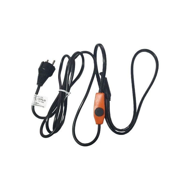 Cablu incalzitor EasyHeat pentru conducte si tevi 2 m termostat Cablu incalzitor EasyHeat pentru conducte si tevi 2 m termostat